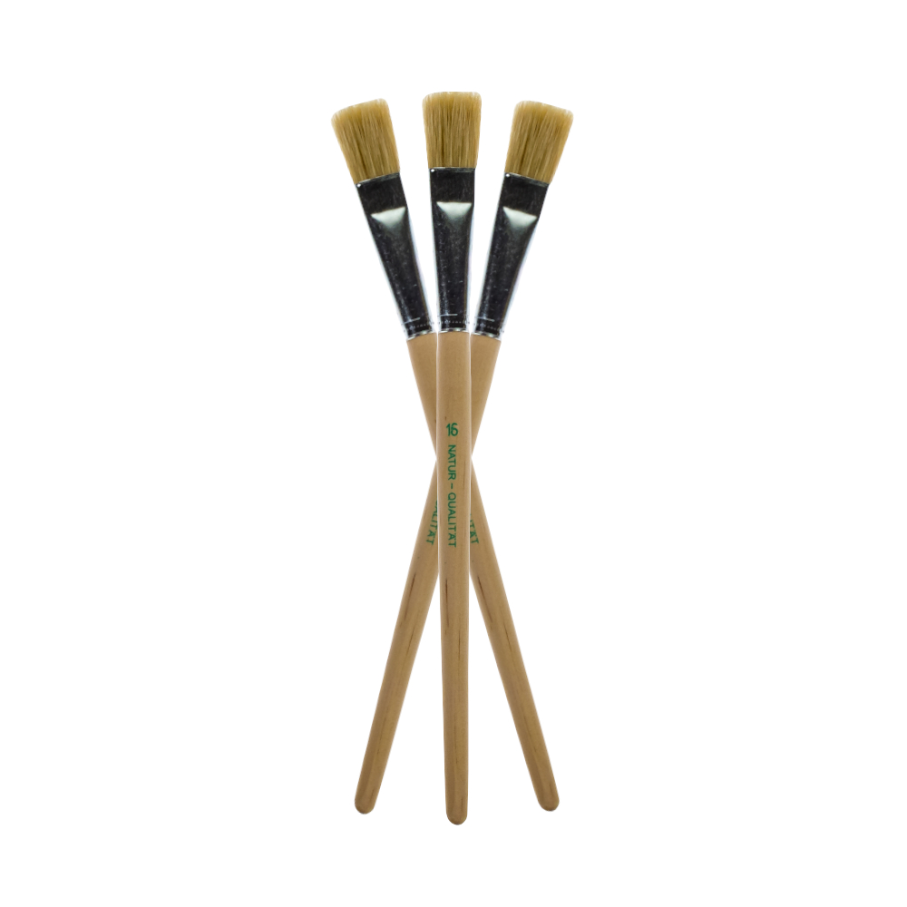 Pebeo Pinselset 8-teilig – Borstenpinsel Rund & Flach Für Öl- Und Acrylmalerei, Nummern 2-14