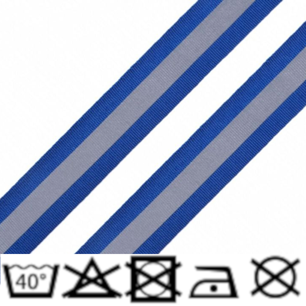 Reflexband - 25mm - Blau