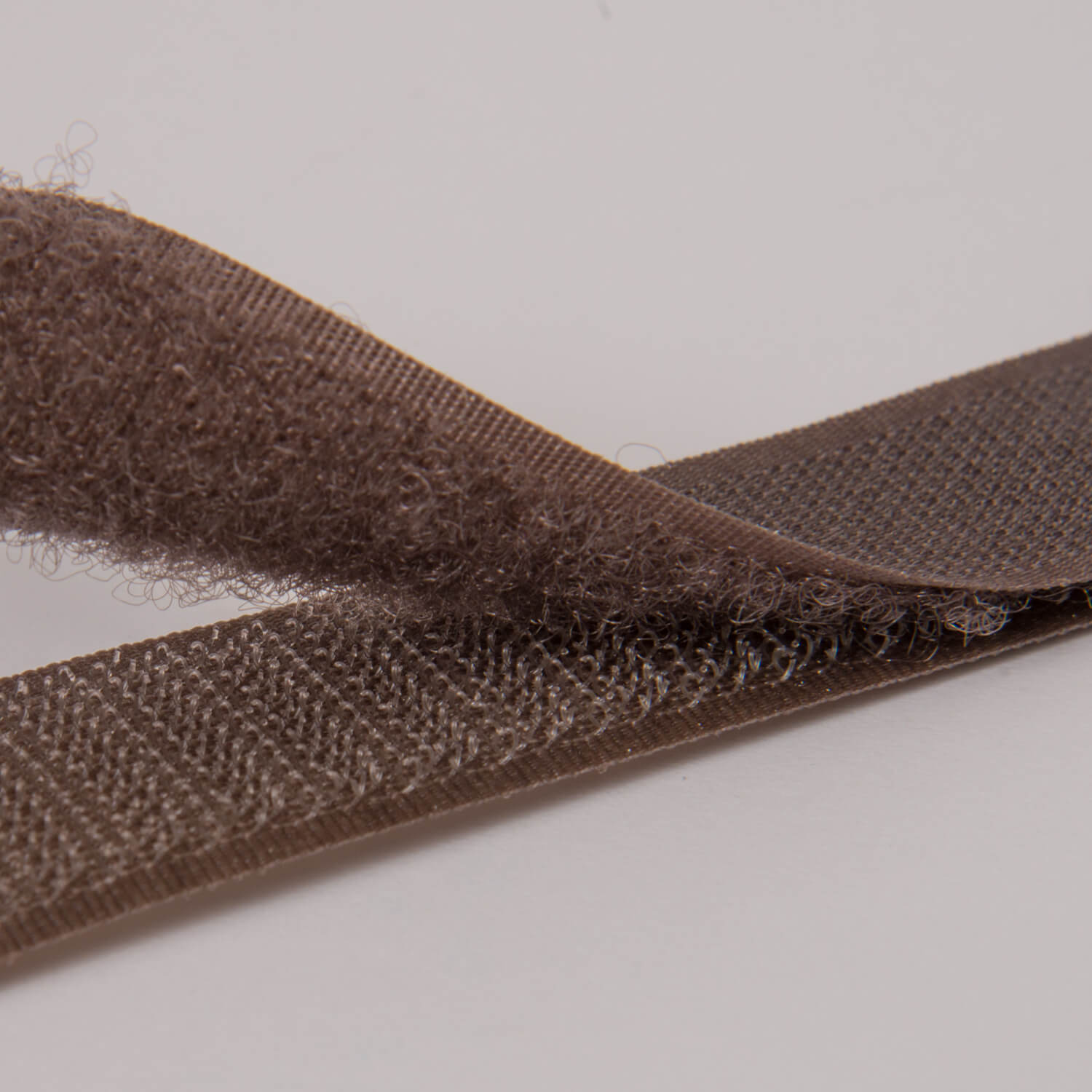 20 mm Klettband - Haken & Flauschband - NÄHBAR - Dunkelbraun (187)