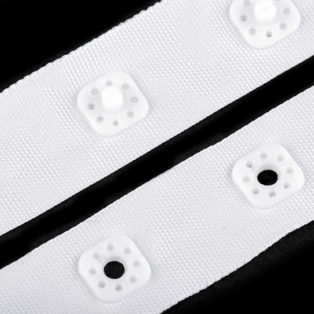 Druckknopfband 17mm in Weiß