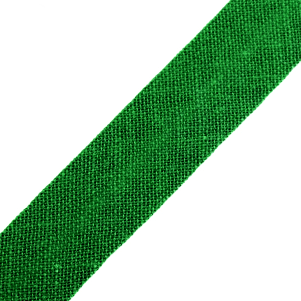 Schrägband aus Baumwolle 14mm breit gefalzt in Grün (385)