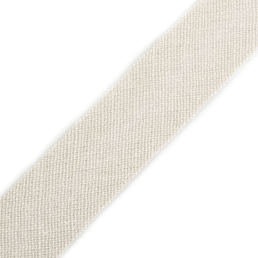 Schrägband aus Baumwolle 14mm breit gefalzt in  Papyrus (000)