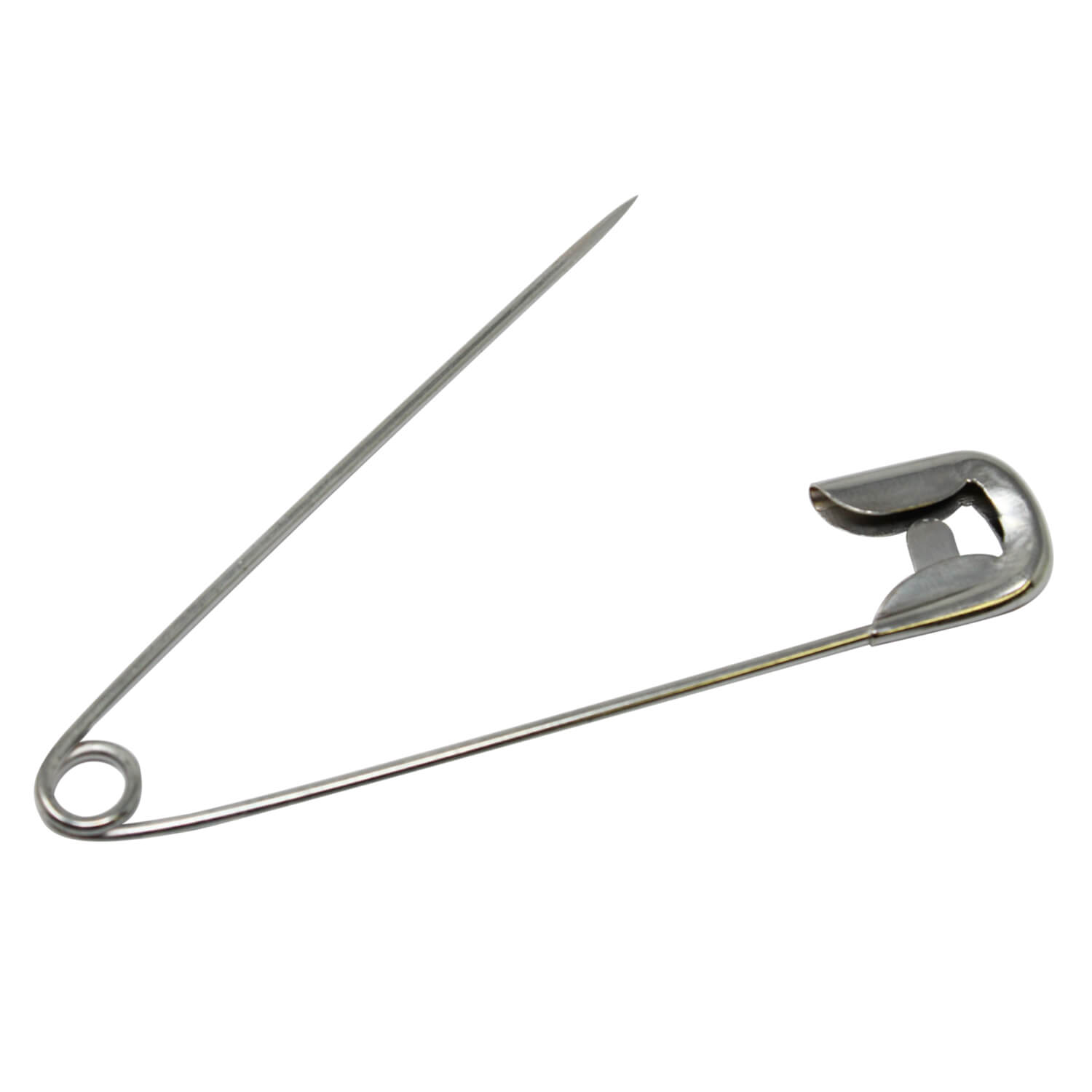 10 Sicherheitsnadeln - 85mm - Silber