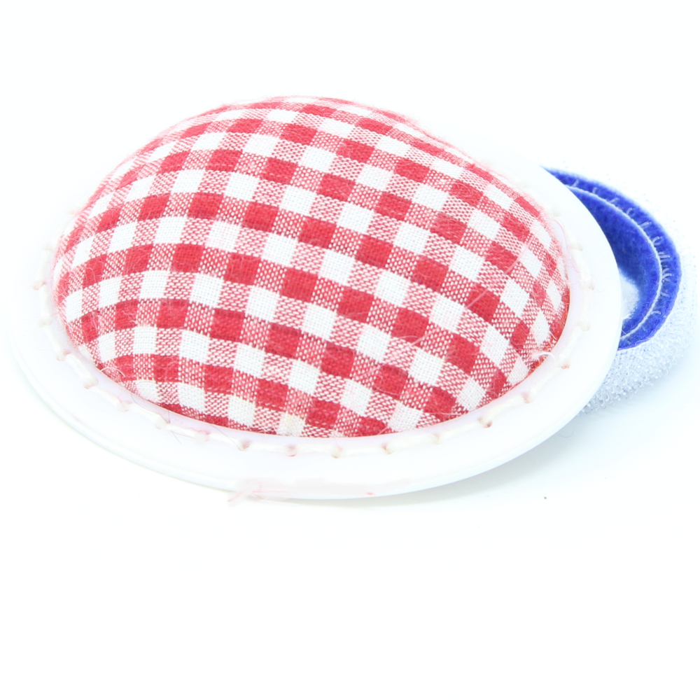 Nadelkissen - Klettschließe - Rot