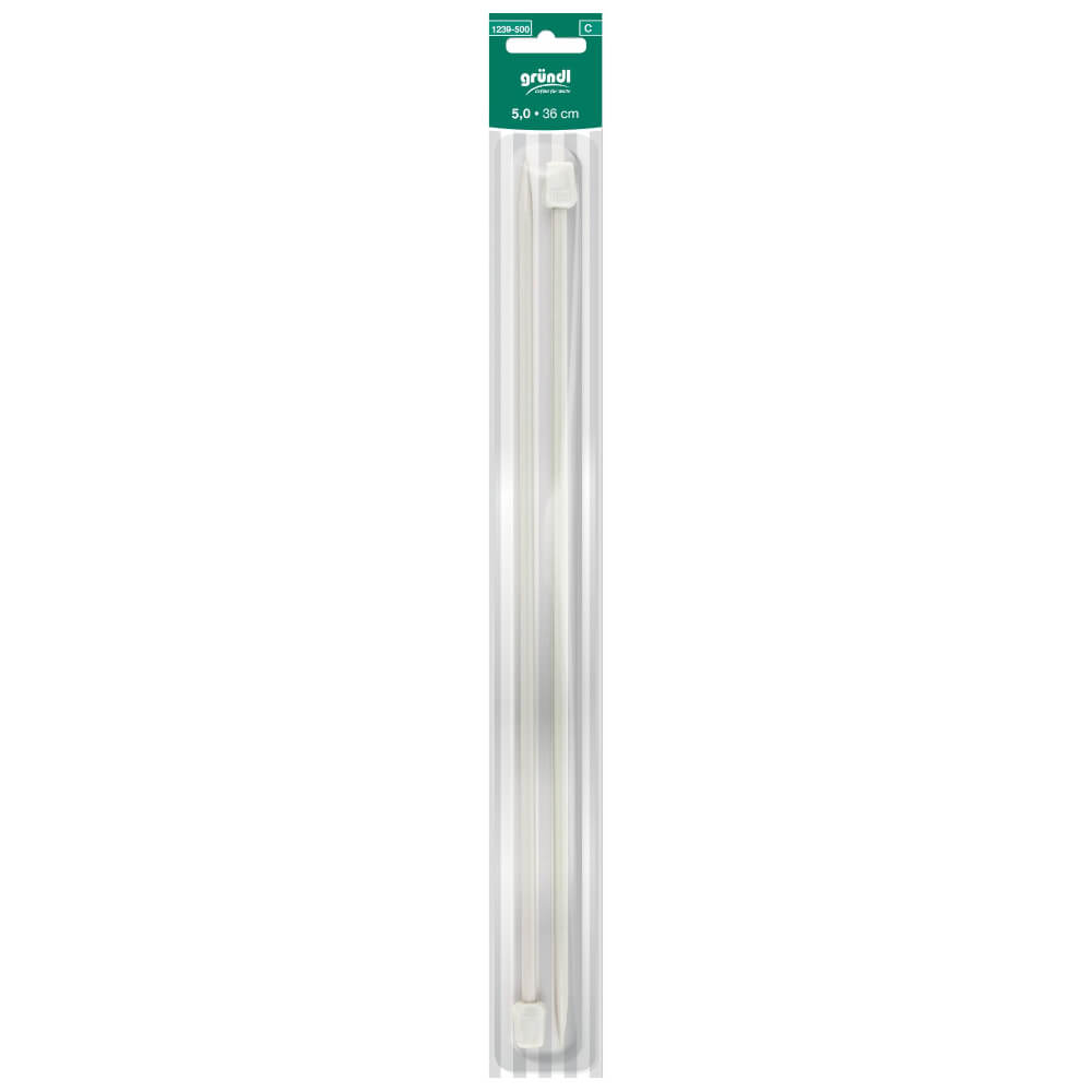 GRÜNDL | Jackenstricknadel  - Aluminium - 36 cm - Gr: 5,0 (1239-500)