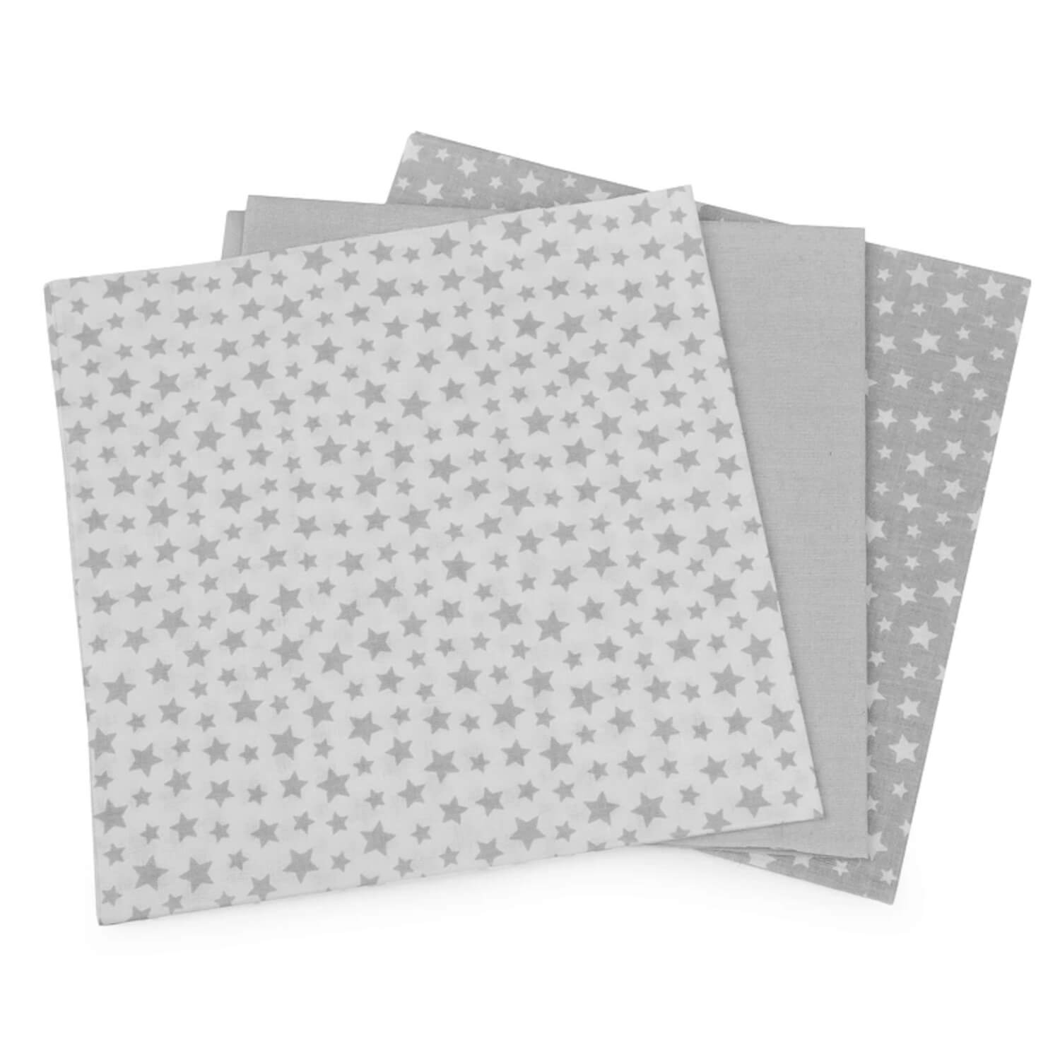 3 Stück Patchworkstoffset 40 x 40 cm - Grau (59)