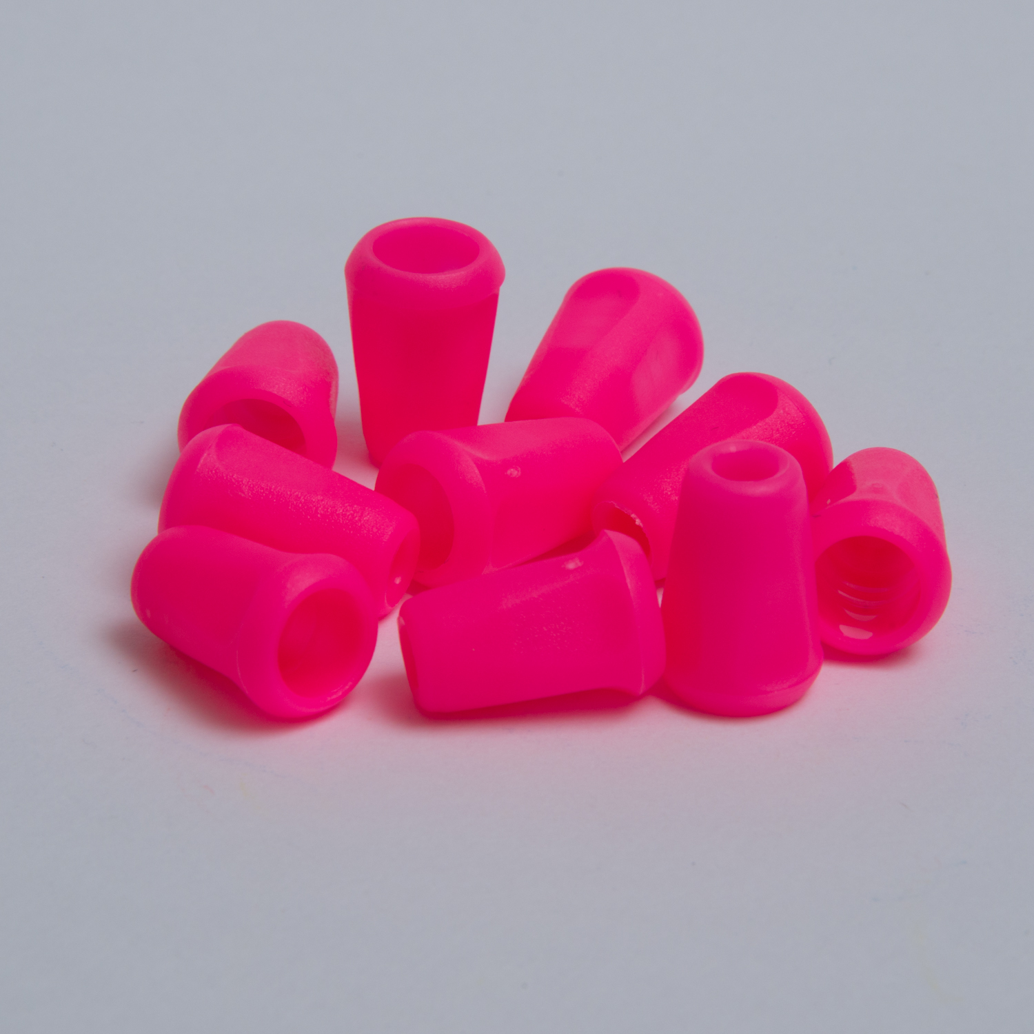 10 Kordelstopper 1-Loch 15x19 Mm Aus Kunststoff In Versch. Farben