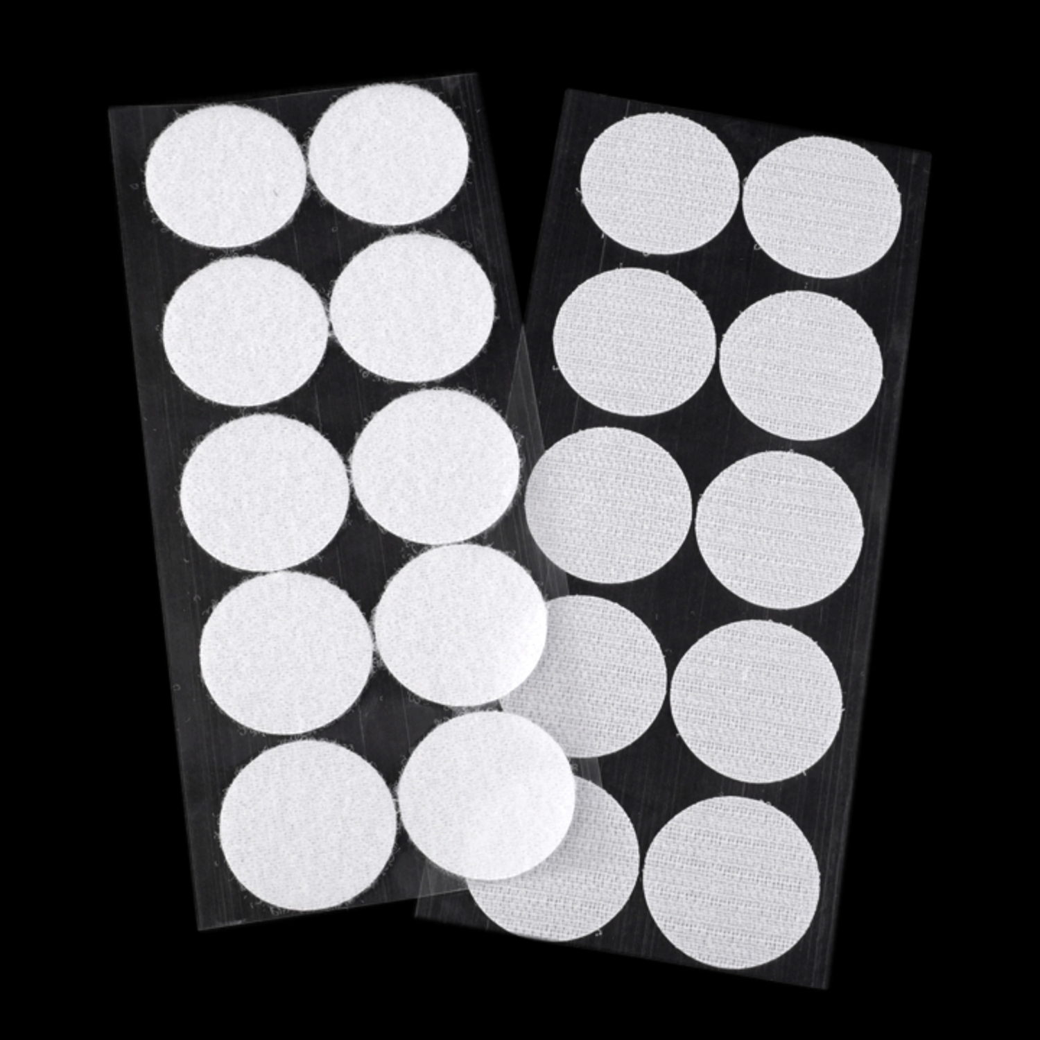 10 Paar Klettpunkte - 35mm - selbstklebend - Weiß