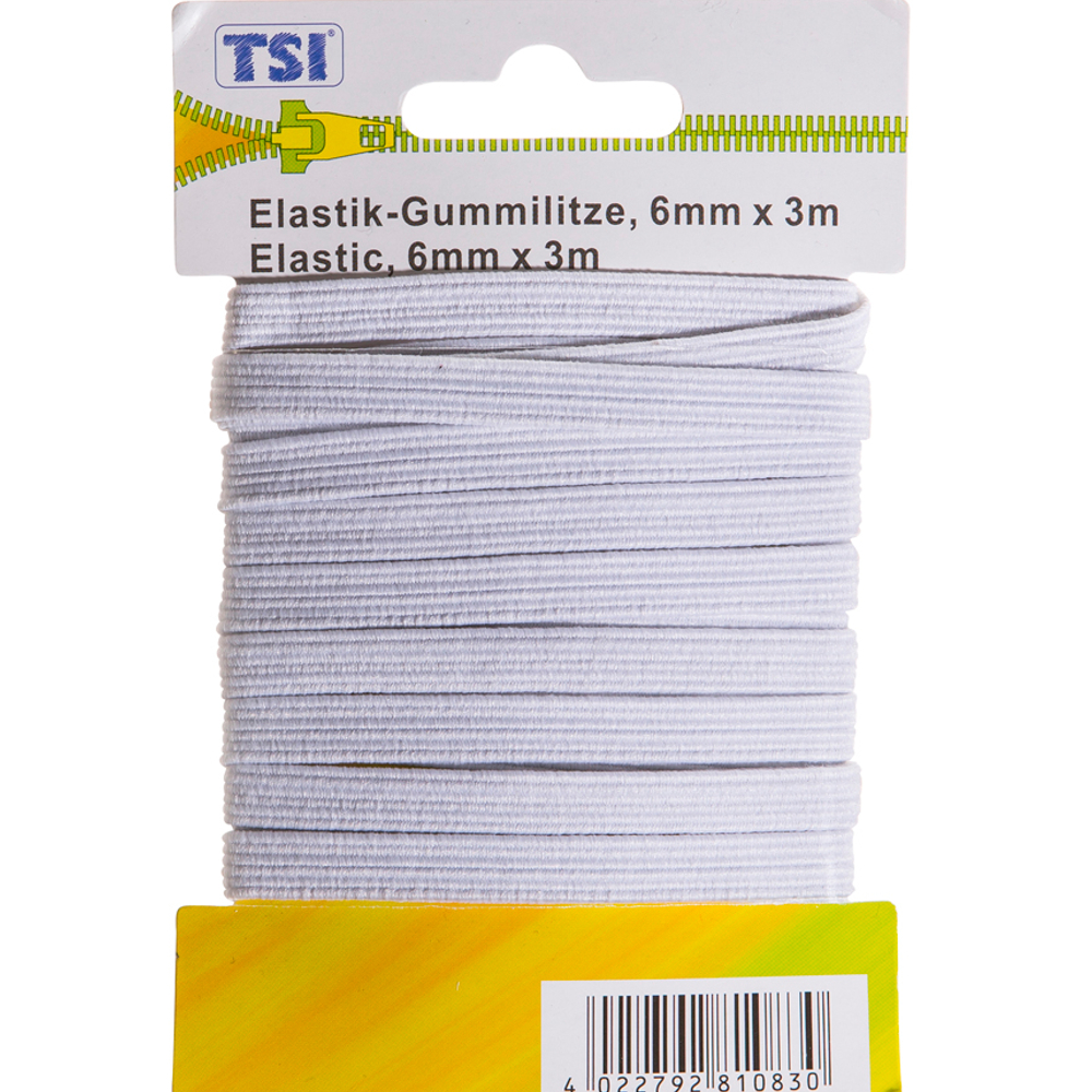 Elastic Gummilitze 20mm x 2m in weiß
