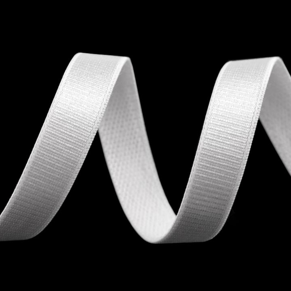 BH-Träger Gummiband aus Satin 12mm in Off-Weiß