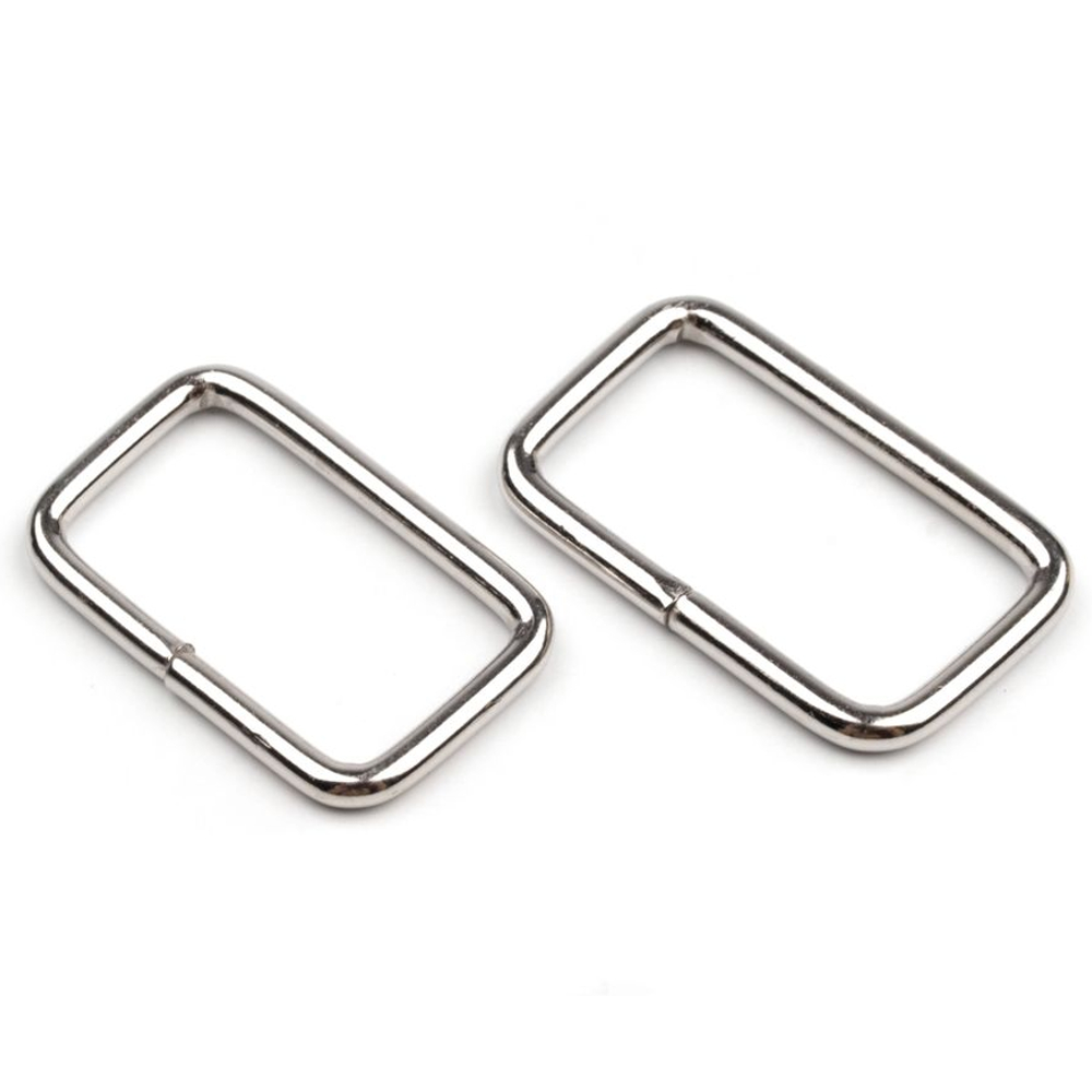 5 Taschenschlaufen 13x25mm in silberfarben