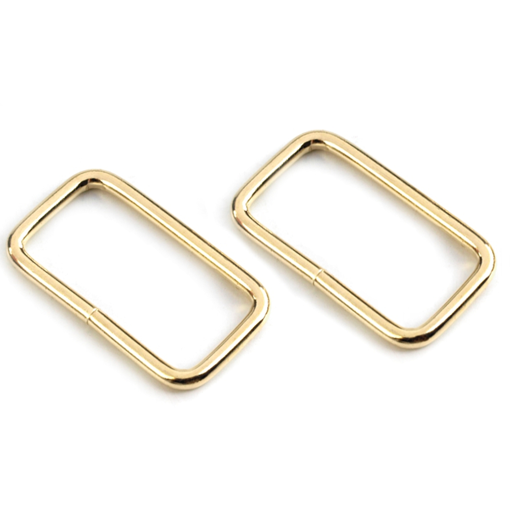 5 Taschenschlaufen 13x25mm in goldfarben