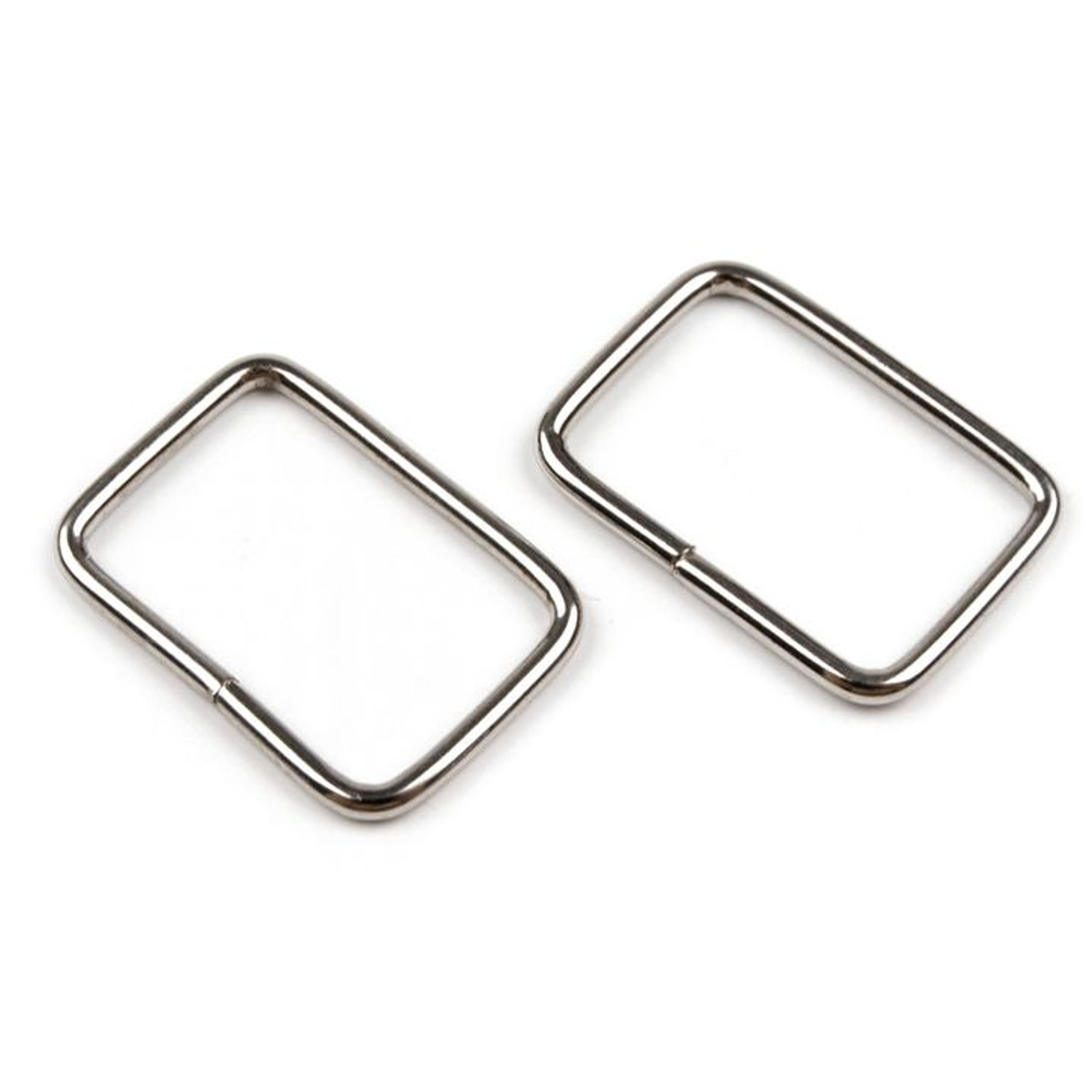 5 Taschenschlaufen 13x20mm in Silberfarben