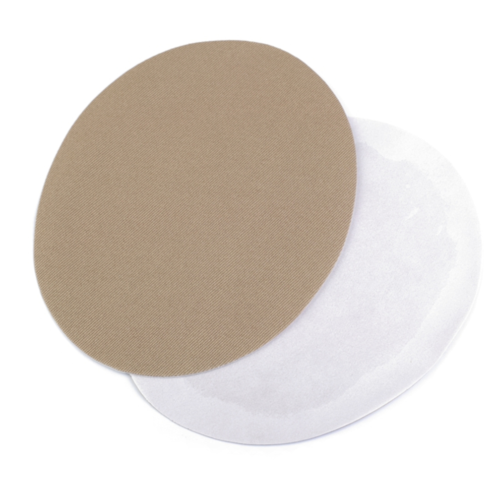 2x Bügelflicken 11x14cm für Jeansstoffe in Dunkelbeige (2)
