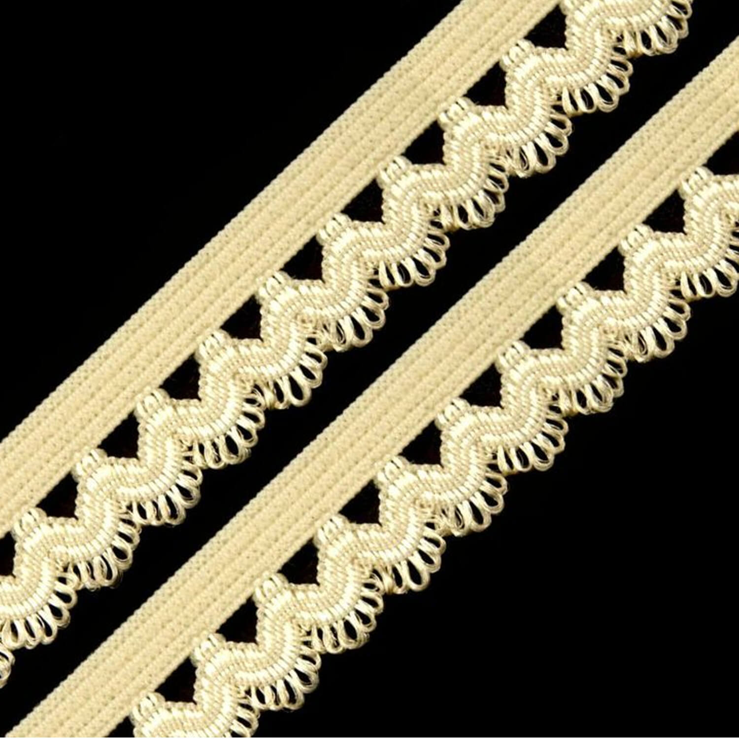 Rüschengummi - 15mm - Pastell Gelb (10)