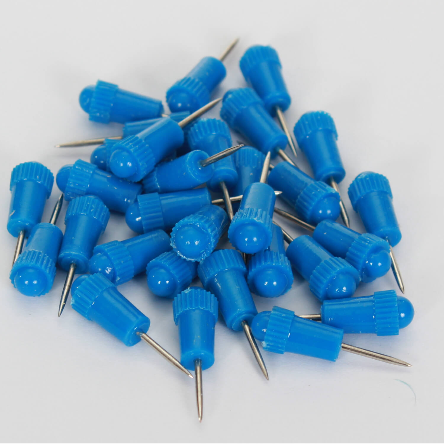 30 Stecknadeln - Markiernadeln - 25mm - Blau