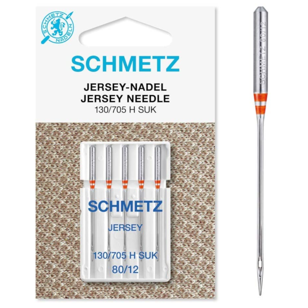SCHMETZ | 5 Jersey-Nadeln | 130/705 H SUK | 5x 80/12
