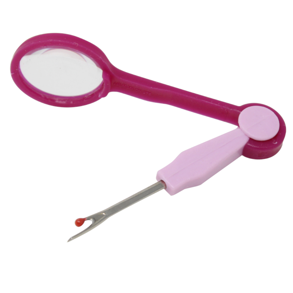 Nahttrenner mit Lupe - Pink/Rosa