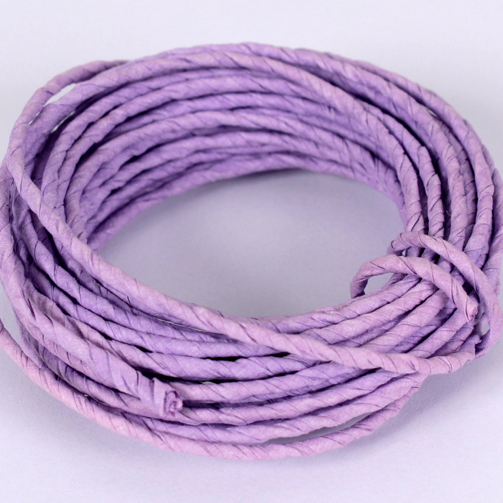 5 METER | Papierdraht 2,0mm in Lavendel