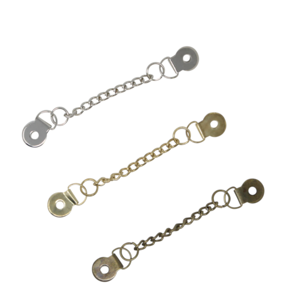 TSI | 3 Mantelaufhänger mit Kette in Silber-, Gold und Altmessingfarbe