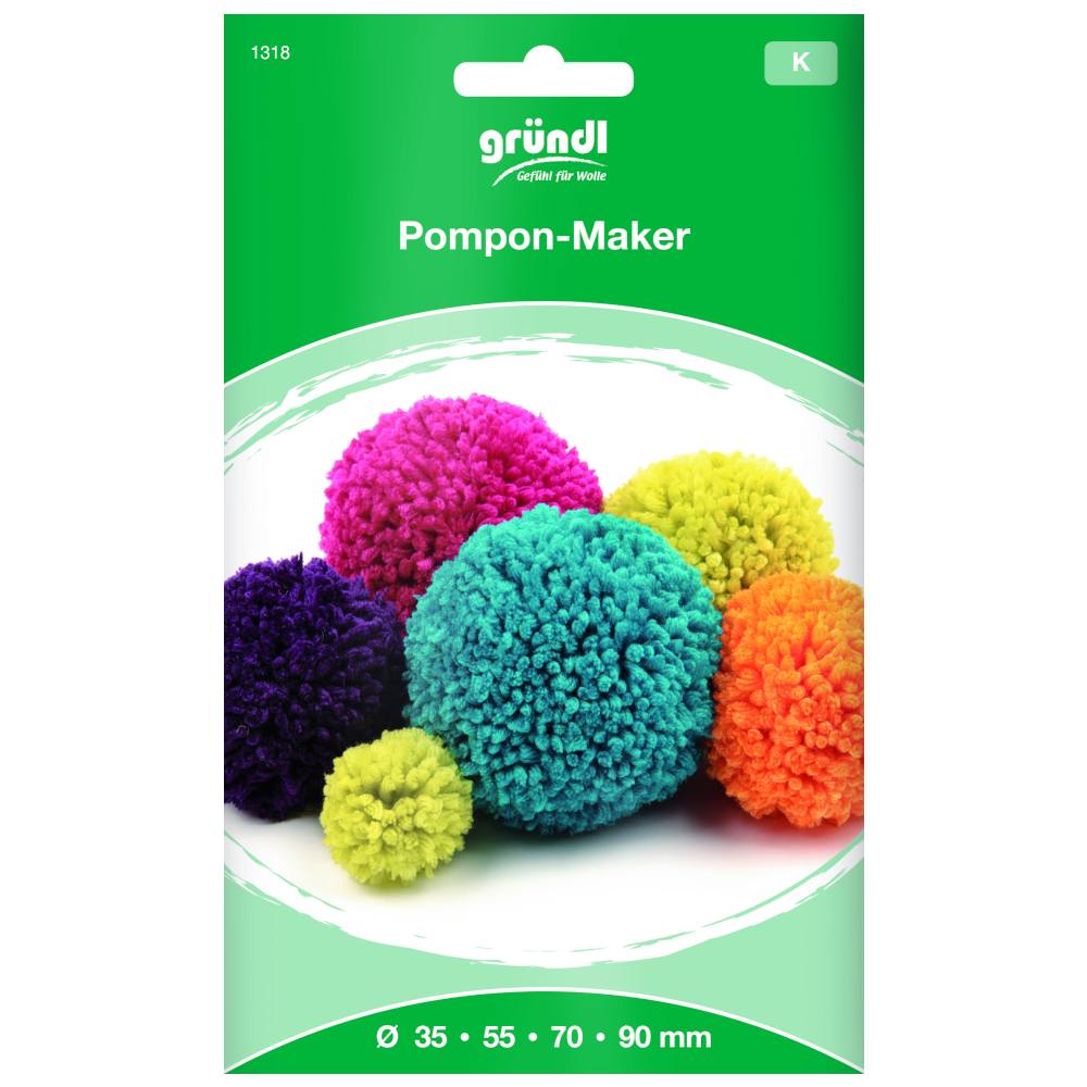 GR | Pompon-Maker - 35/55/70/90mm inkl. Anleitung