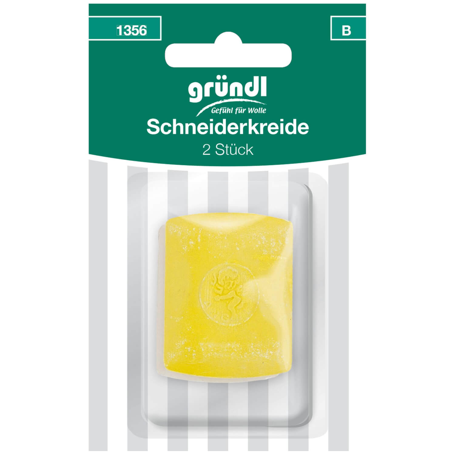 GRÜNDL | 2 Stück Schneiderkreide weiß & gelb (1356)