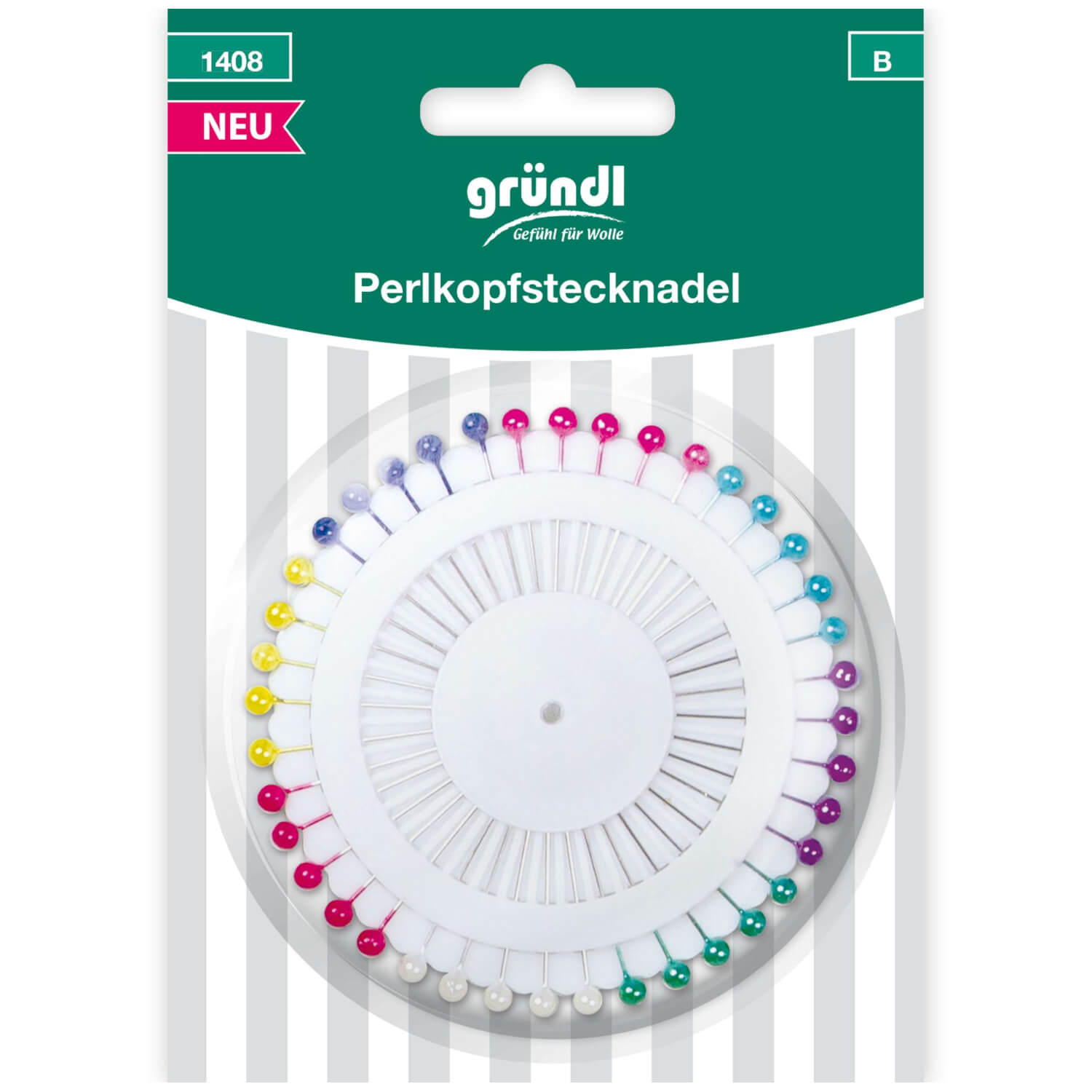 GRÜNDL | 40 Perlkopfstecknadeln (1408)