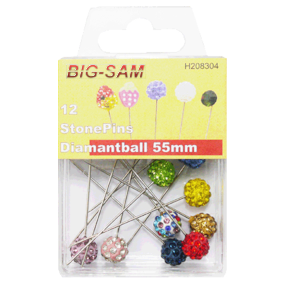 12 StonePins Diamantball - 0,8 x 55mm
