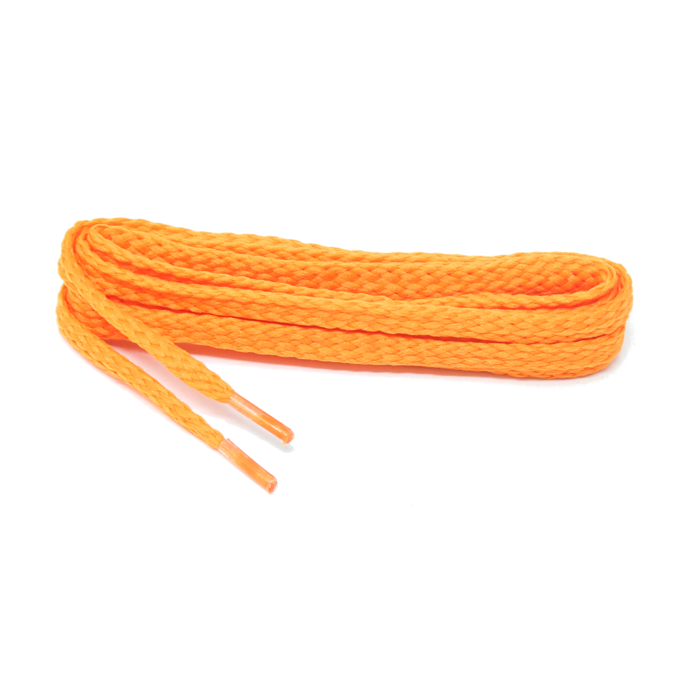 1 Paar flache Schnürsenkel 75 cm in Neon Orange
