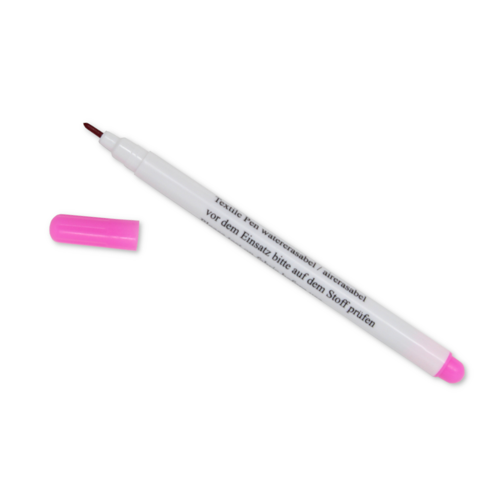 Textilmarkierstift wasserlöslich & luftauflösend - Pink