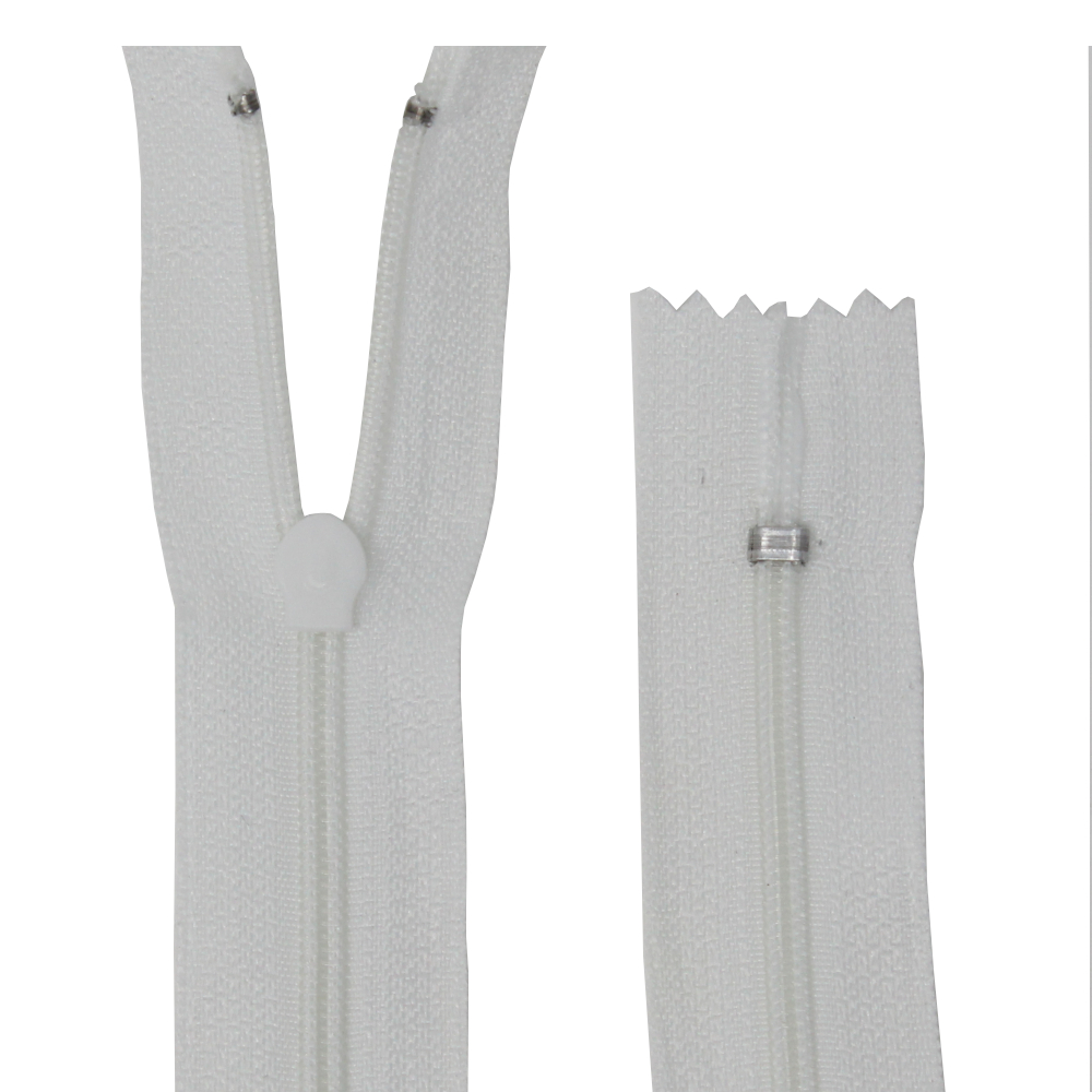 Bettwäsche Reißverschluss nicht teilbar mit 135 cm Länge in Weiß