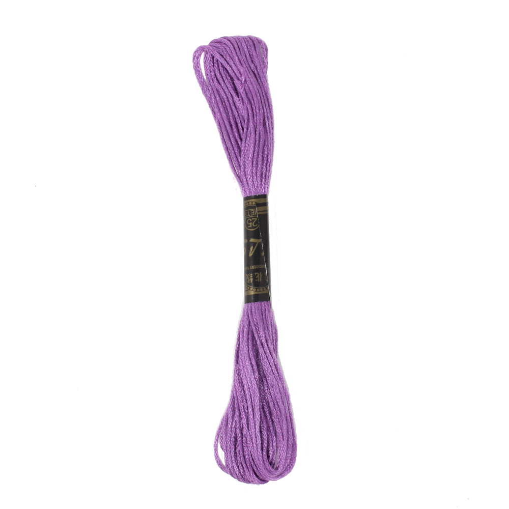 8m Stickgarn aus Baumwolle in Lila / Violett (15)