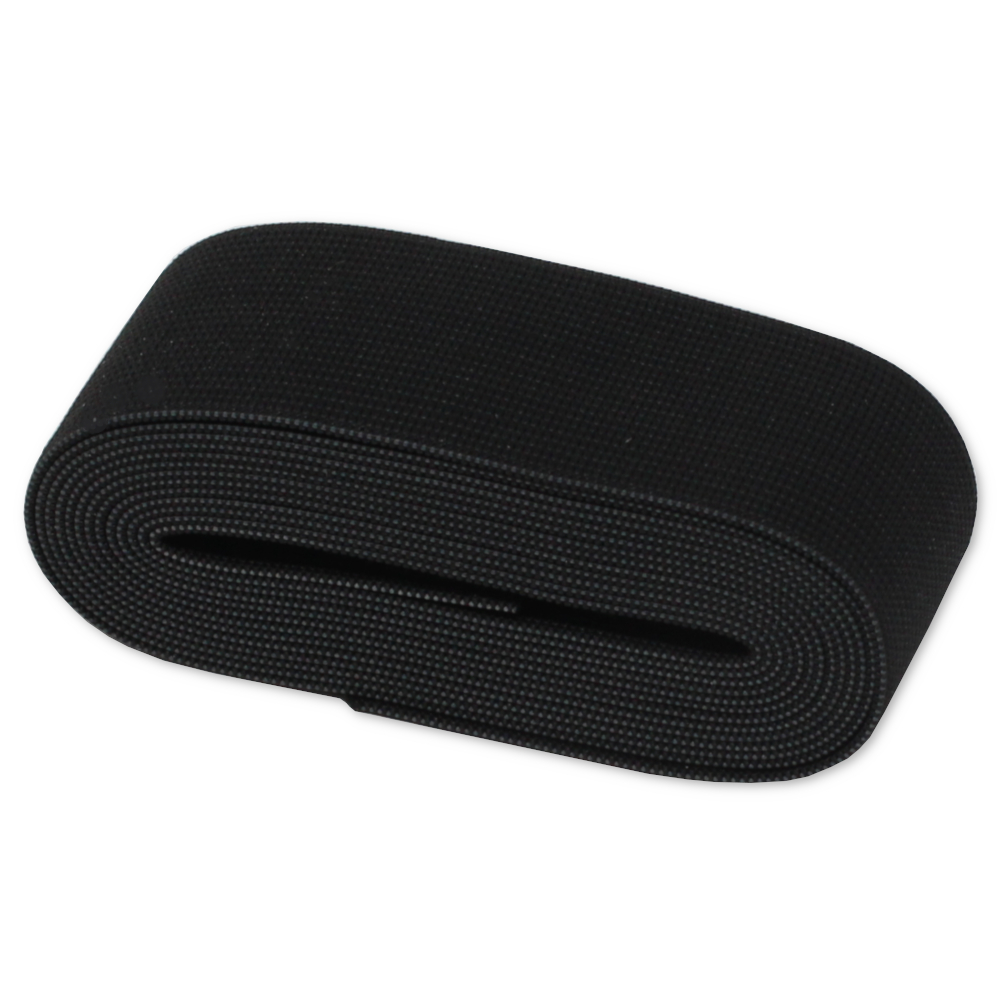 Gummiband 4cm Breit und 2,5m lang an einem Stück in Schwarz