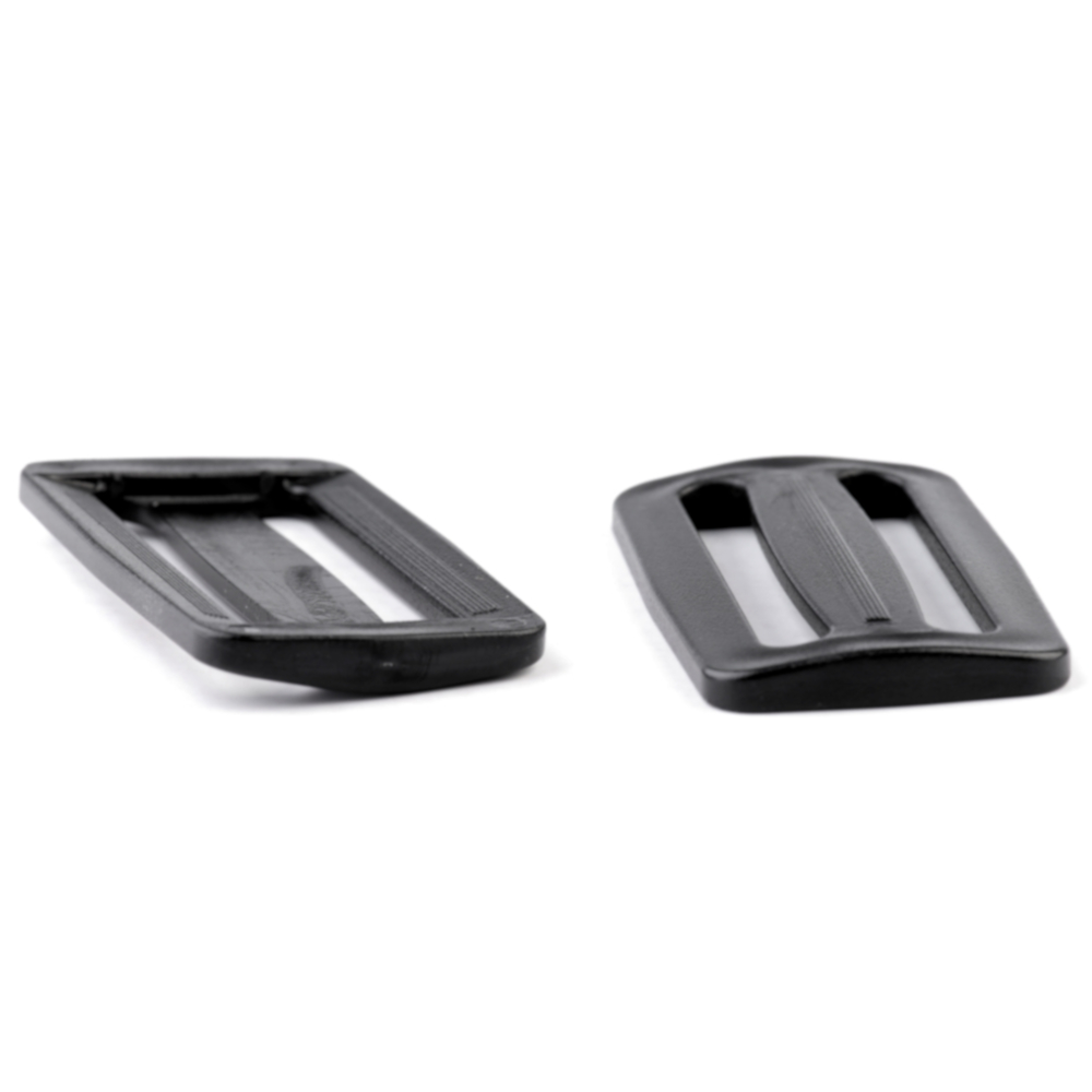 10 Gurtversteller aus Kunststoff 50 mm in Schwarz