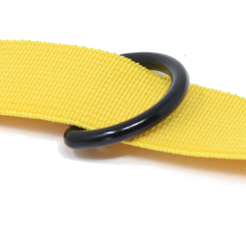 10 D-Ringe aus Kunststoff für Gurtbänder bis 25 mm Breite in Schwarz