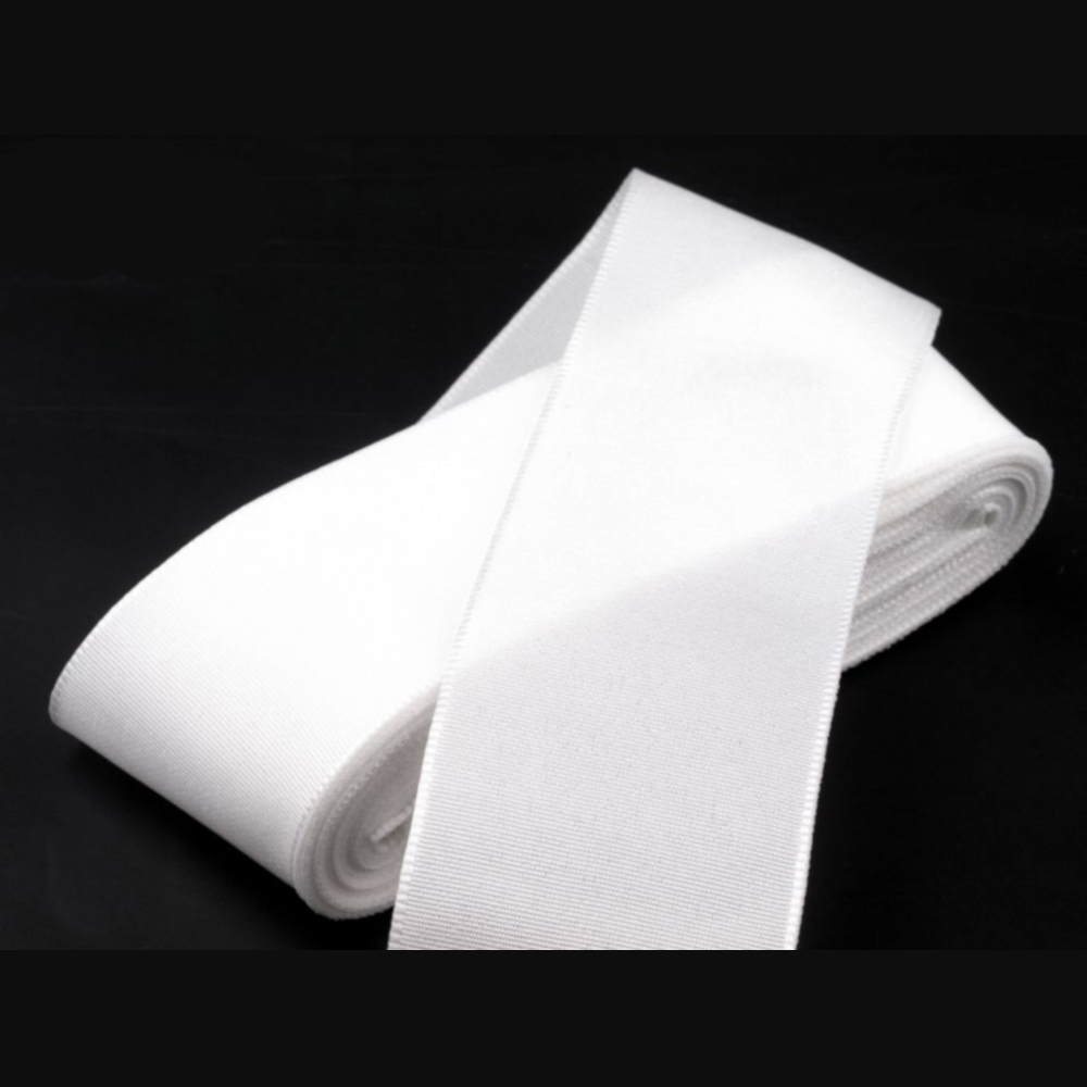 Taftband - Schleifenband - aus Polyester 52mm Breit in Weiß