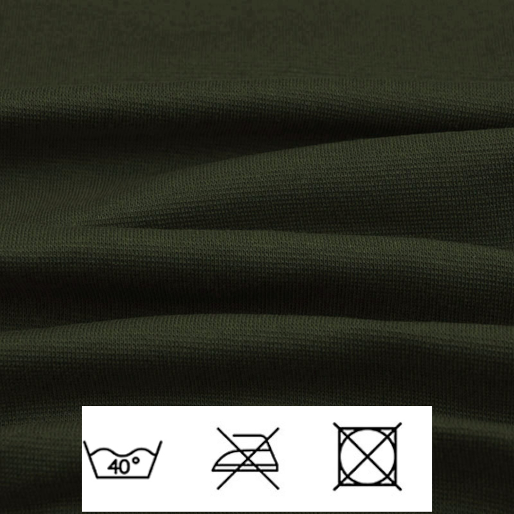 0,5m | Strickbündchen 70cm Breite in Army Grün