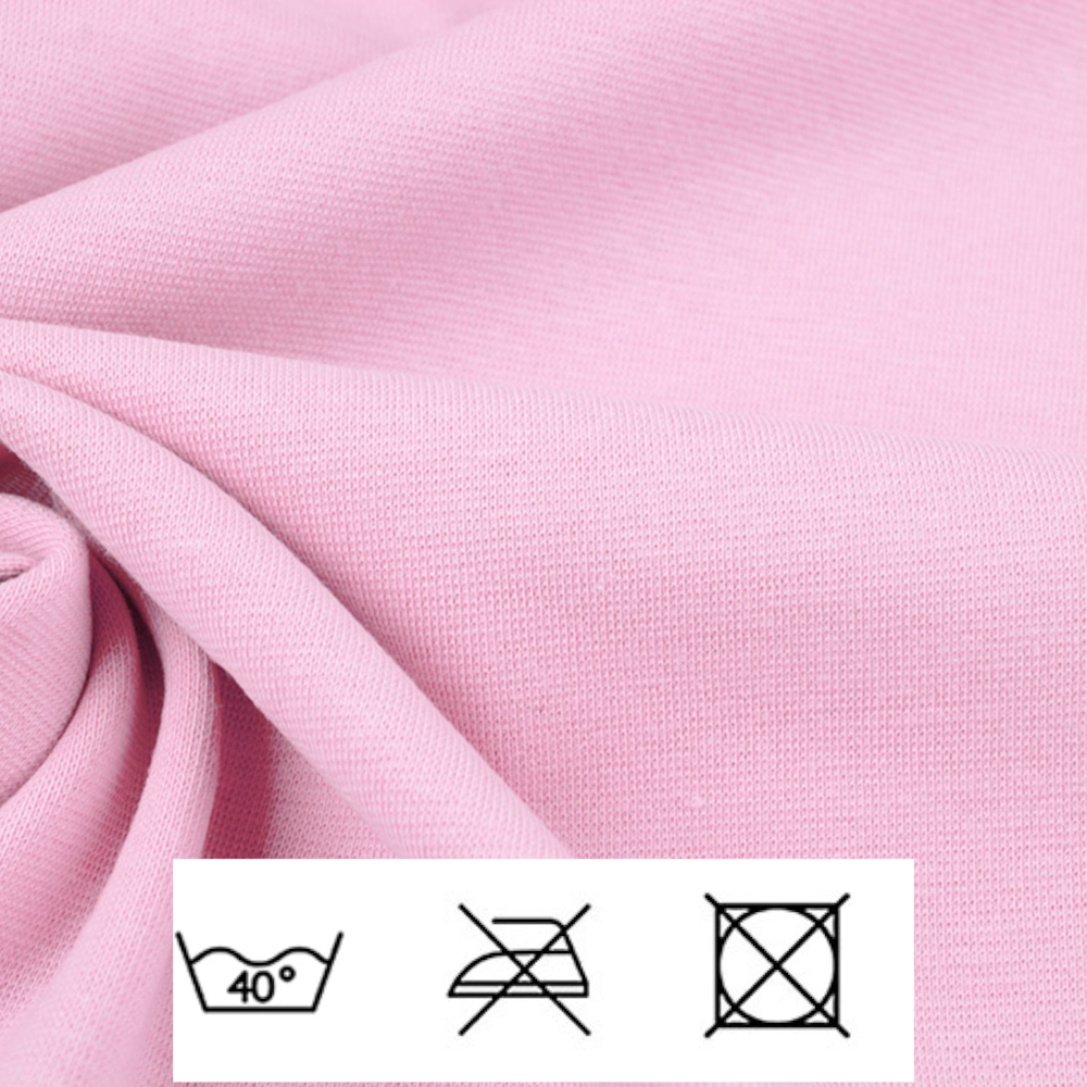 0,5m | Strickbündchen 70cm Breite in Rosa