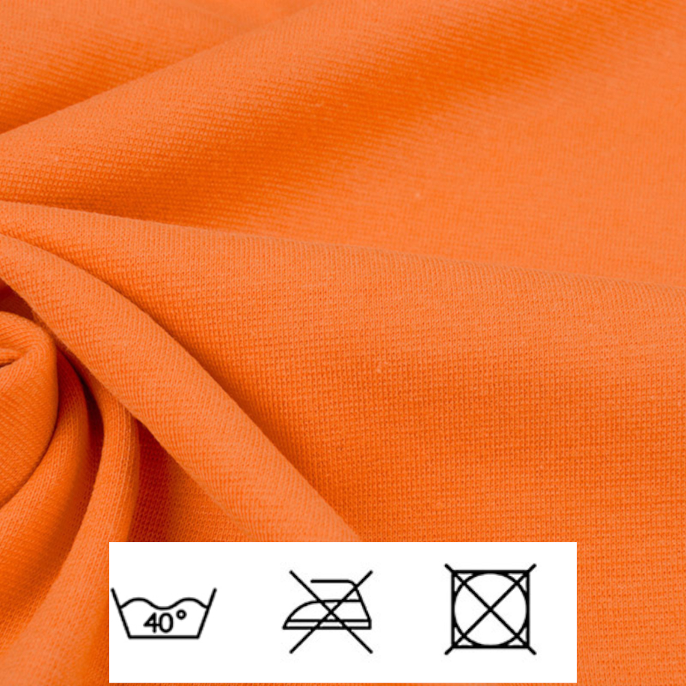 0,5m | Strickbündchen 70cm Breite in Orange
