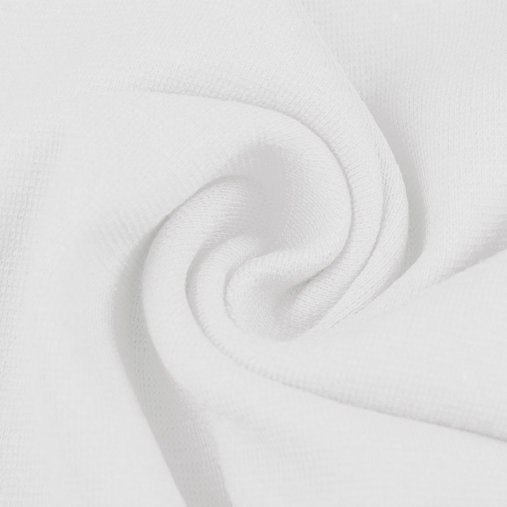0,5m | Strickbündchen 70cm Breite in Weiß