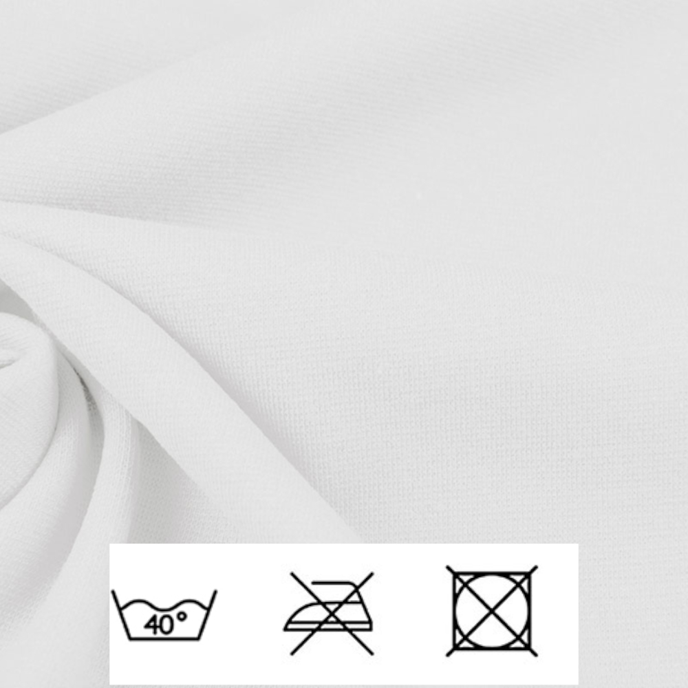 0,5m | Strickbündchen 70cm Breite in Weiß