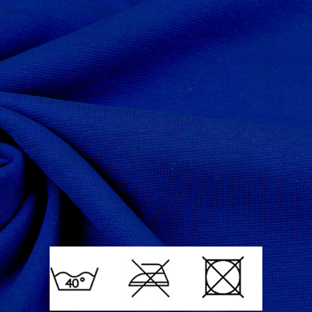 0,5m | Strickbündchen 70cm Breite in Kobalt Blau