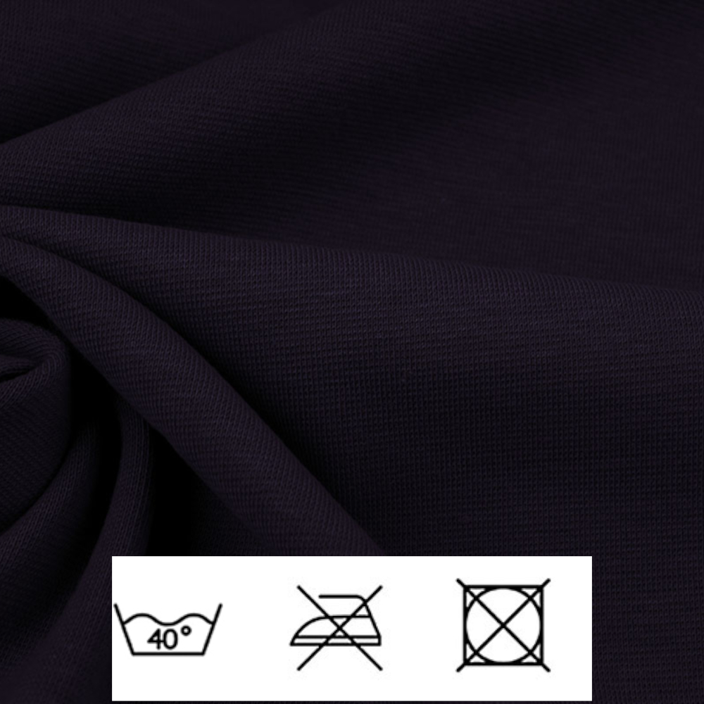 0,5m | Strickbündchen 70cm Breite in Lila (dunkel)