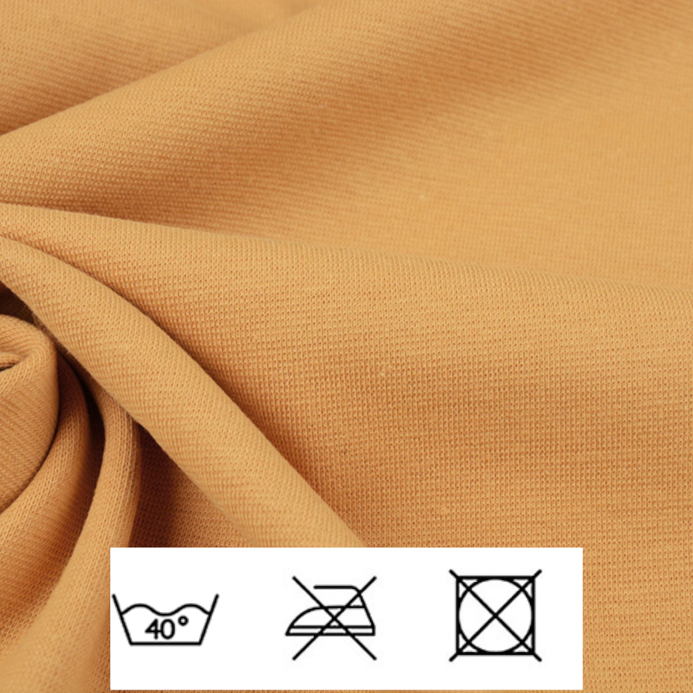 0,5m | Strickbündchen 70cm Breite in Ocker (dunkel)