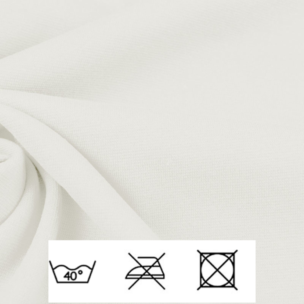 0,5m | Strickbündchen 70cm Breite in Creme