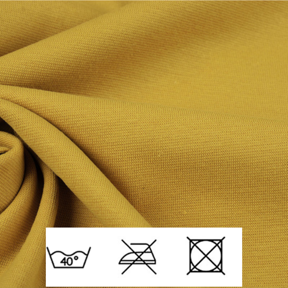 0,5m | Strickbündchen 70cm Breite in Licht-Ocker