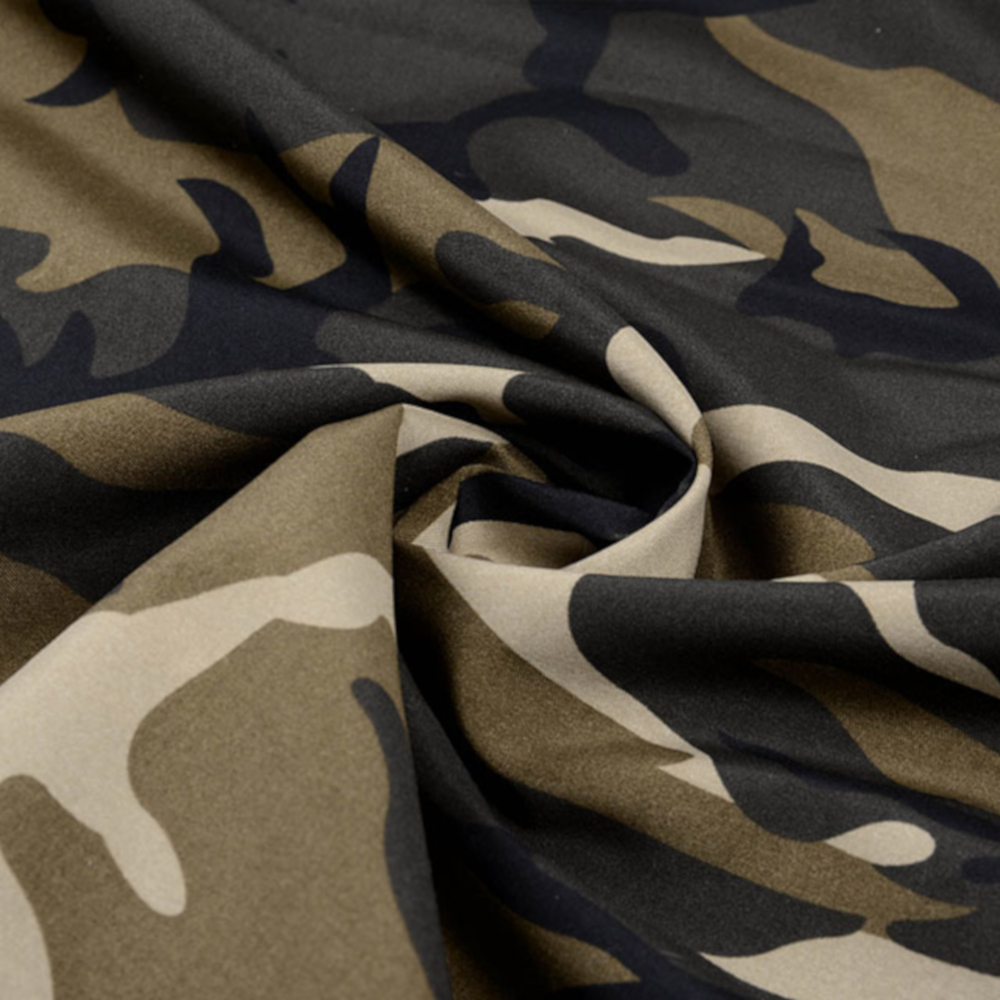1m | Camouflage Polyester Stoff 150cm - wasserabweisend - Army