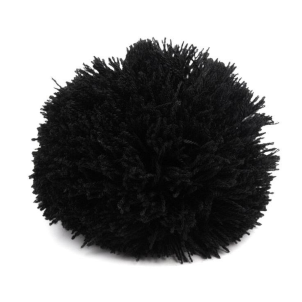 Pompon / Bommel 8,5cm Durchmesser in Schwarz