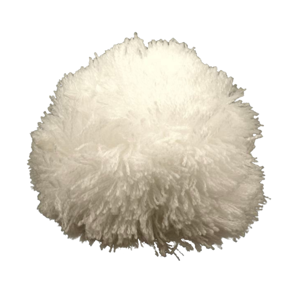 Pompon / Bommel 8,5cm Durchmesser in Weiss