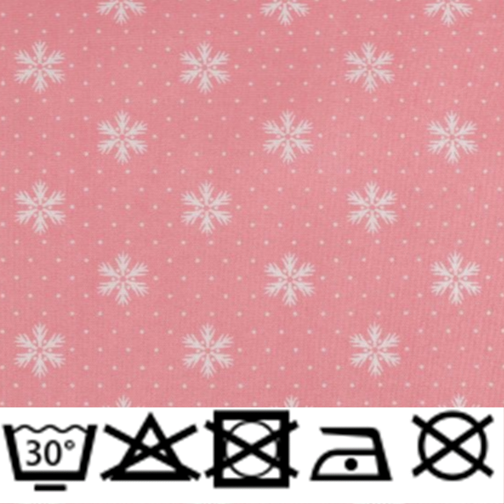 Dekostoff  Weihnachten 70g/m² - 160cm - 100% Polyester - Rosa (1)